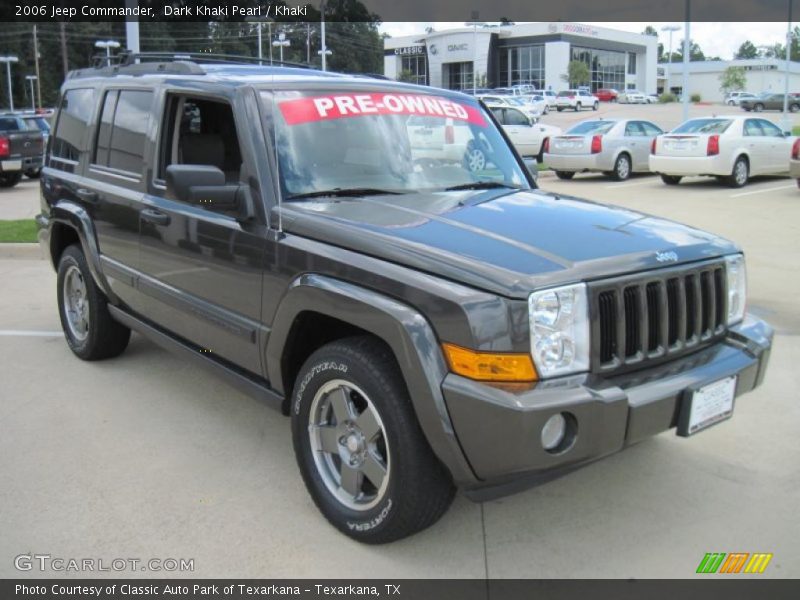 Dark Khaki Pearl / Khaki 2006 Jeep Commander