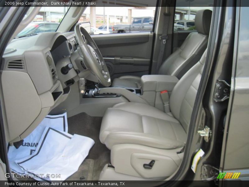 Dark Khaki Pearl / Khaki 2006 Jeep Commander