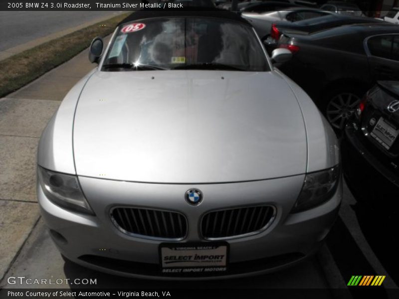 Titanium Silver Metallic / Black 2005 BMW Z4 3.0i Roadster