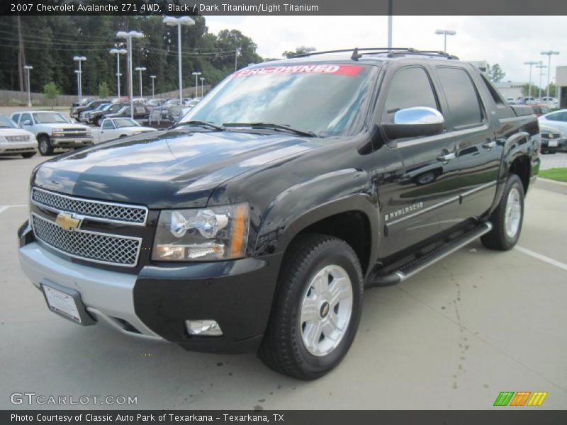 Black / Dark Titanium/Light Titanium 2007 Chevrolet Avalanche Z71 4WD