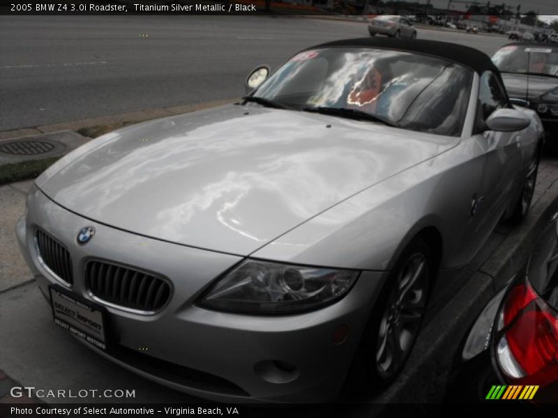 Titanium Silver Metallic / Black 2005 BMW Z4 3.0i Roadster