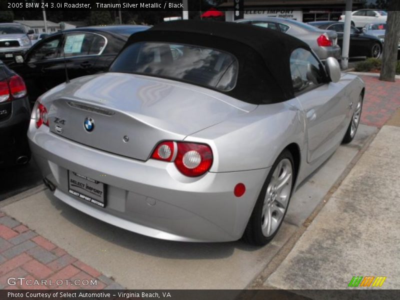 Titanium Silver Metallic / Black 2005 BMW Z4 3.0i Roadster