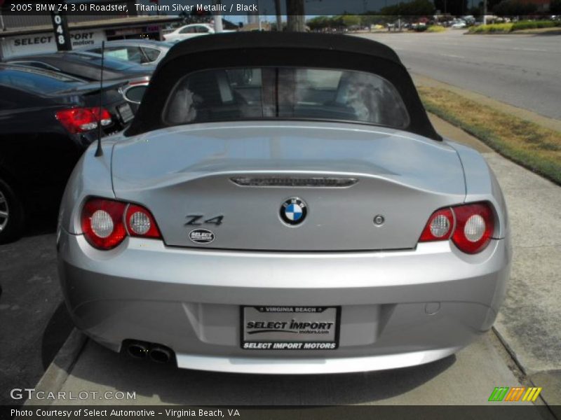Titanium Silver Metallic / Black 2005 BMW Z4 3.0i Roadster