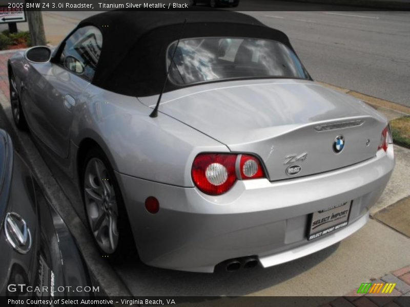 Titanium Silver Metallic / Black 2005 BMW Z4 3.0i Roadster