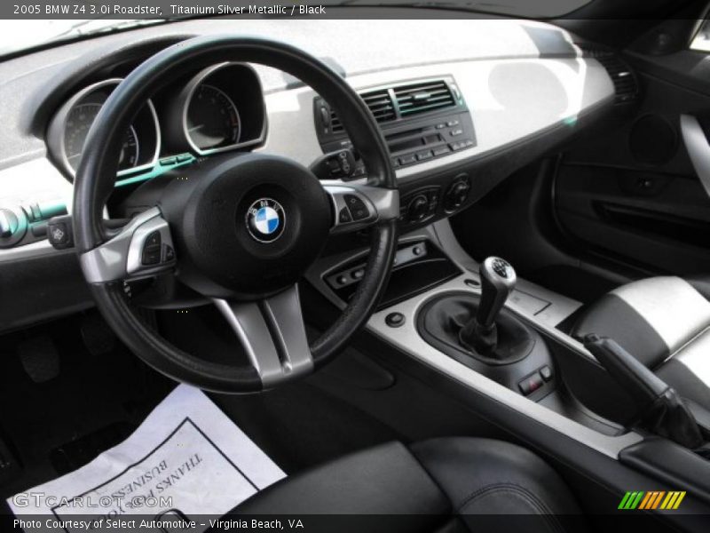 Titanium Silver Metallic / Black 2005 BMW Z4 3.0i Roadster
