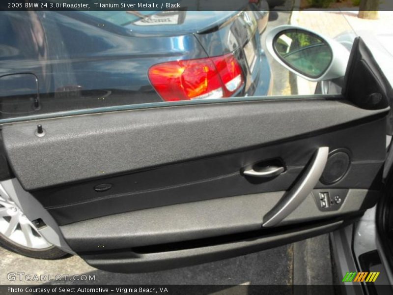 Titanium Silver Metallic / Black 2005 BMW Z4 3.0i Roadster