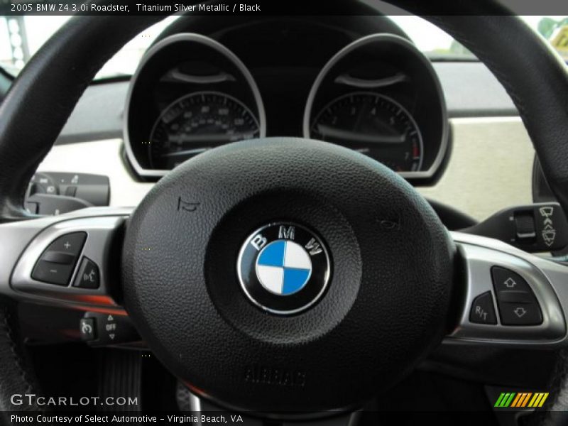 Titanium Silver Metallic / Black 2005 BMW Z4 3.0i Roadster