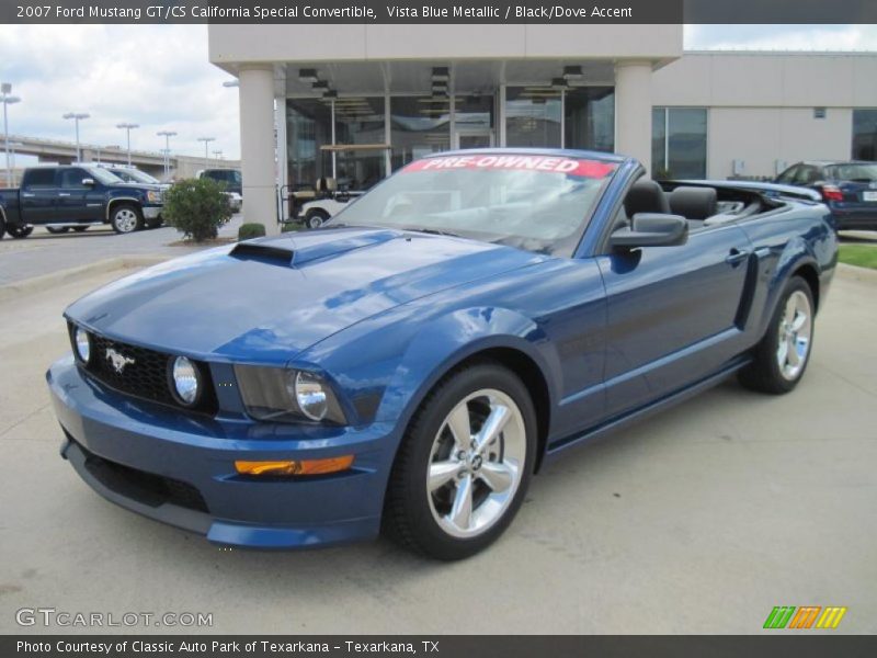 Vista Blue Metallic / Black/Dove Accent 2007 Ford Mustang GT/CS California Special Convertible