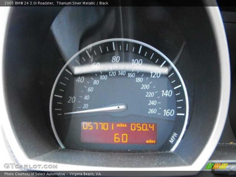 Titanium Silver Metallic / Black 2005 BMW Z4 3.0i Roadster