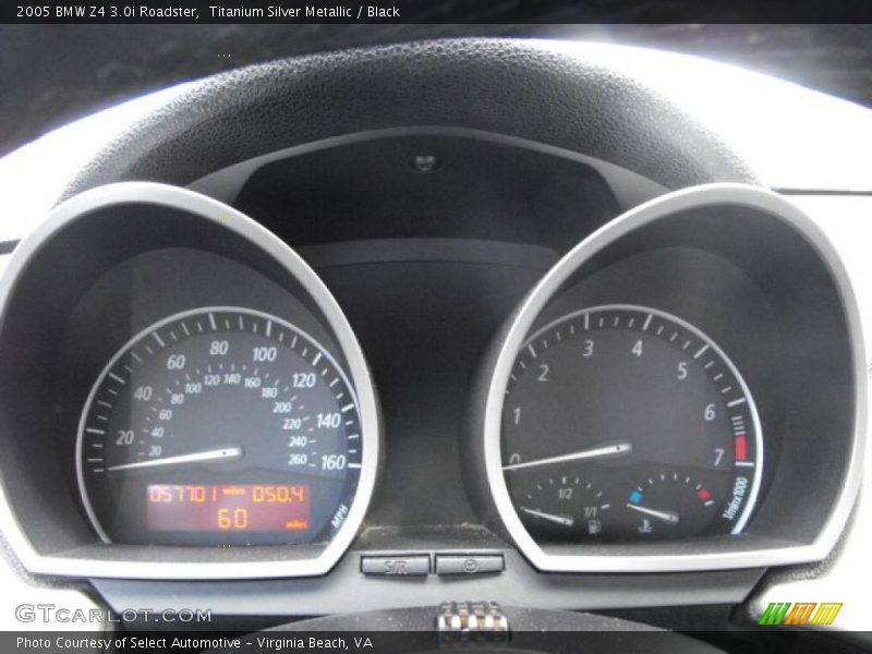 Titanium Silver Metallic / Black 2005 BMW Z4 3.0i Roadster