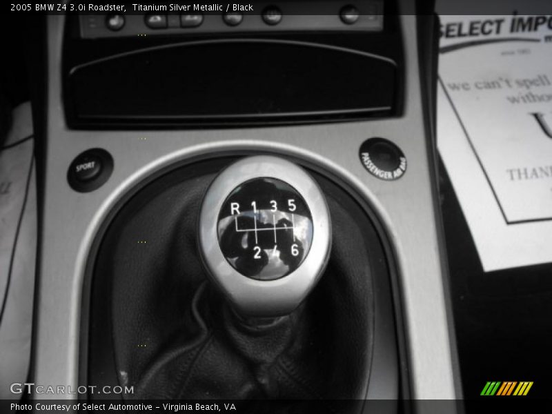 Titanium Silver Metallic / Black 2005 BMW Z4 3.0i Roadster