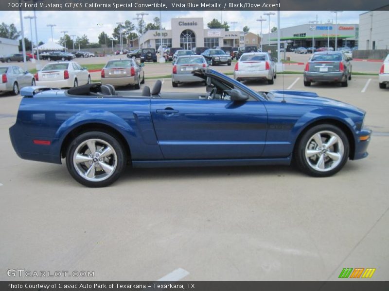 Vista Blue Metallic / Black/Dove Accent 2007 Ford Mustang GT/CS California Special Convertible