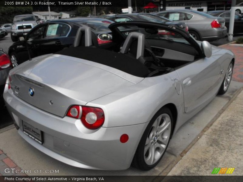 Titanium Silver Metallic / Black 2005 BMW Z4 3.0i Roadster