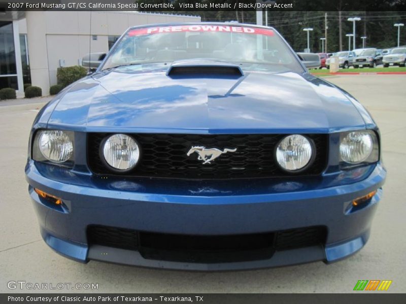 Vista Blue Metallic / Black/Dove Accent 2007 Ford Mustang GT/CS California Special Convertible