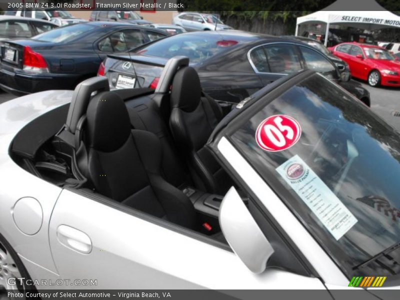 Titanium Silver Metallic / Black 2005 BMW Z4 3.0i Roadster