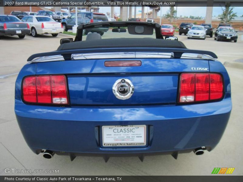 Vista Blue Metallic / Black/Dove Accent 2007 Ford Mustang GT/CS California Special Convertible
