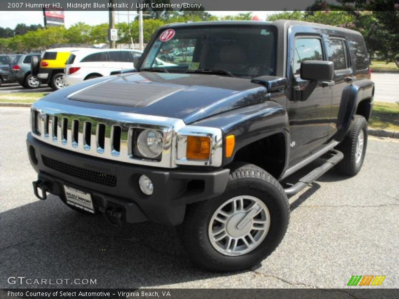 Midnight Blue Metallic / Light Cashmere/Ebony 2007 Hummer H3