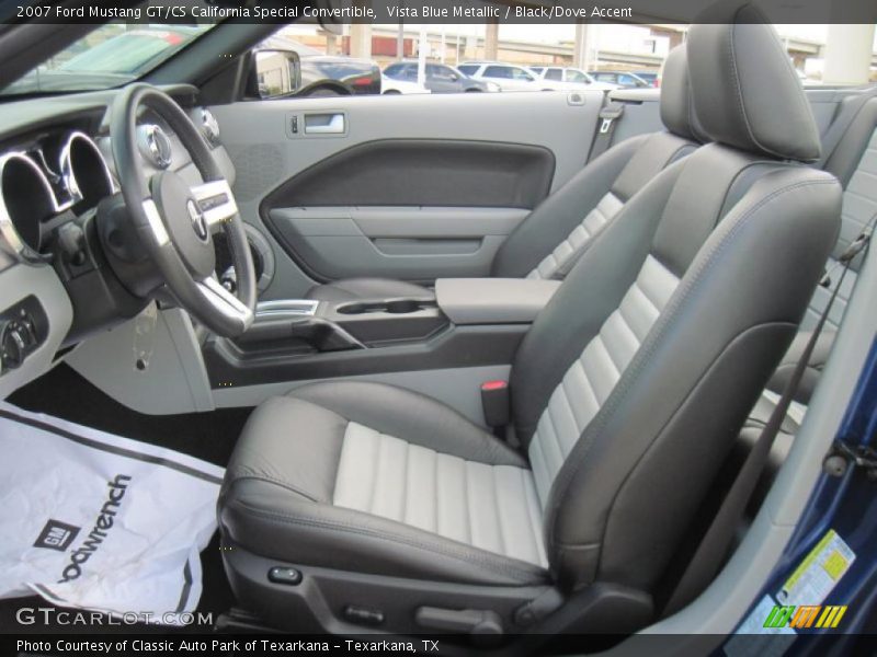 Vista Blue Metallic / Black/Dove Accent 2007 Ford Mustang GT/CS California Special Convertible