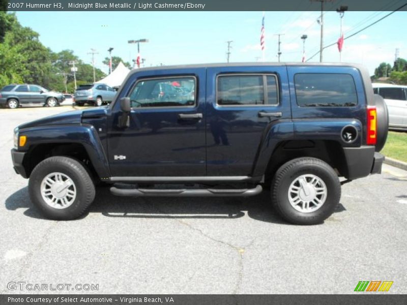 Midnight Blue Metallic / Light Cashmere/Ebony 2007 Hummer H3