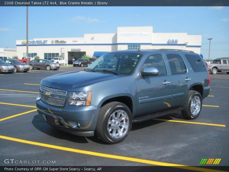 Blue Granite Metallic / Ebony 2008 Chevrolet Tahoe LTZ 4x4