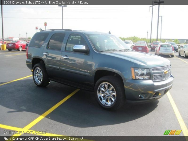 Blue Granite Metallic / Ebony 2008 Chevrolet Tahoe LTZ 4x4
