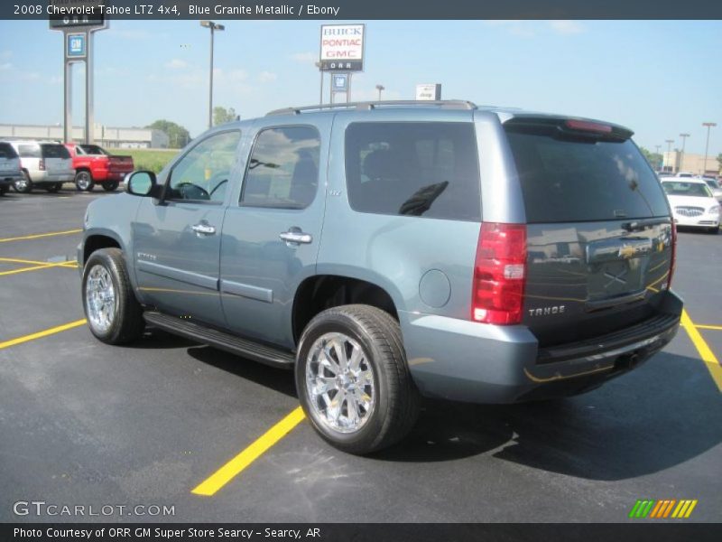 Blue Granite Metallic / Ebony 2008 Chevrolet Tahoe LTZ 4x4