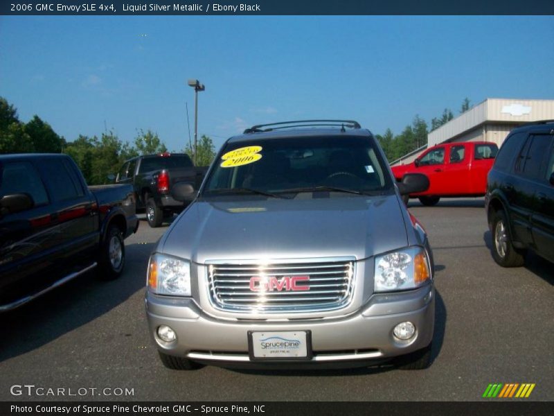 Liquid Silver Metallic / Ebony Black 2006 GMC Envoy SLE 4x4