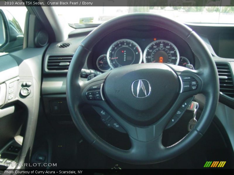 Crystal Black Pearl / Ebony 2010 Acura TSX Sedan