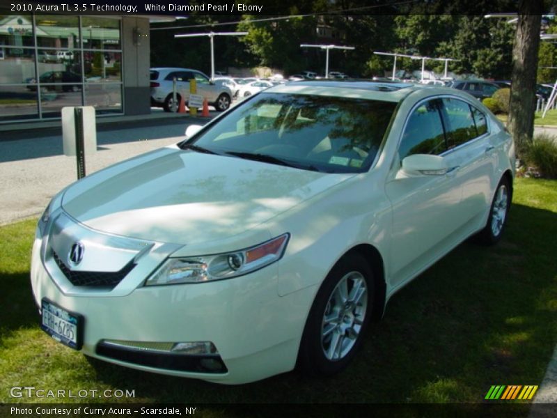 White Diamond Pearl / Ebony 2010 Acura TL 3.5 Technology