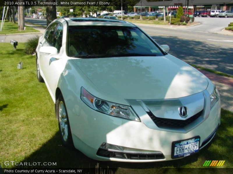 White Diamond Pearl / Ebony 2010 Acura TL 3.5 Technology