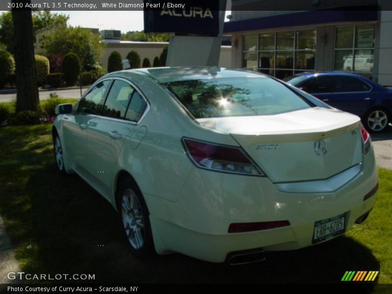 White Diamond Pearl / Ebony 2010 Acura TL 3.5 Technology