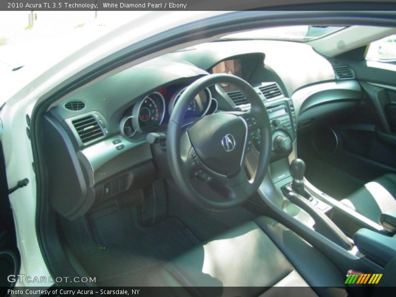 White Diamond Pearl / Ebony 2010 Acura TL 3.5 Technology