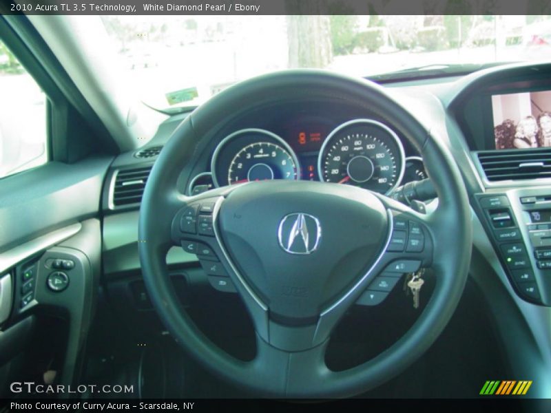 White Diamond Pearl / Ebony 2010 Acura TL 3.5 Technology