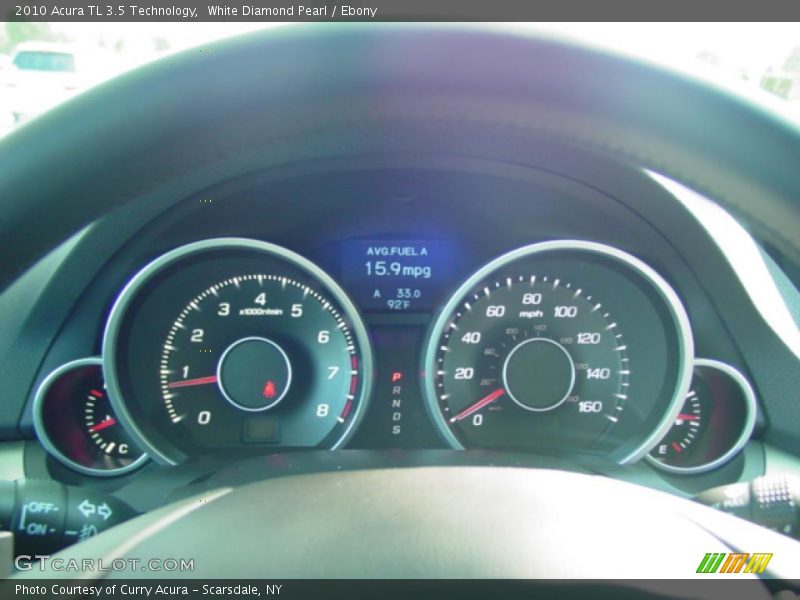 White Diamond Pearl / Ebony 2010 Acura TL 3.5 Technology