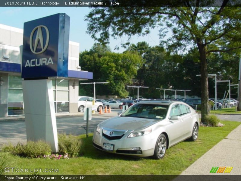 Palladium Silver Metallic / Taupe 2010 Acura TL 3.5 Technology