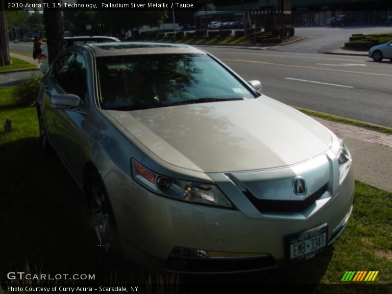 Palladium Silver Metallic / Taupe 2010 Acura TL 3.5 Technology