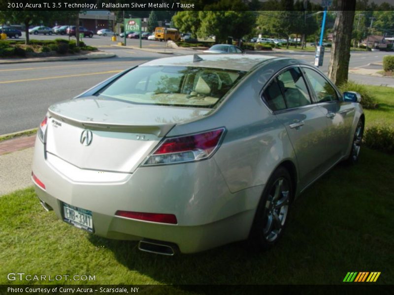 Palladium Silver Metallic / Taupe 2010 Acura TL 3.5 Technology