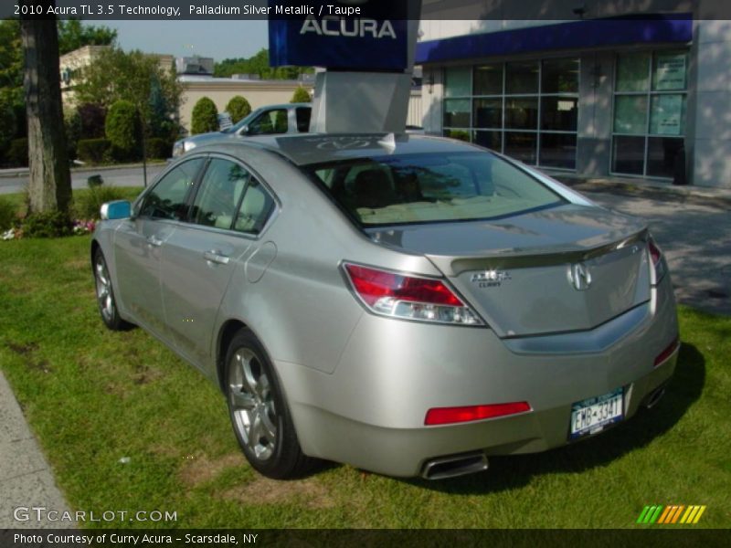 Palladium Silver Metallic / Taupe 2010 Acura TL 3.5 Technology
