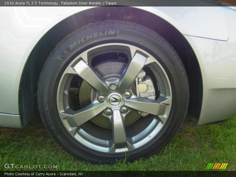 Palladium Silver Metallic / Taupe 2010 Acura TL 3.5 Technology