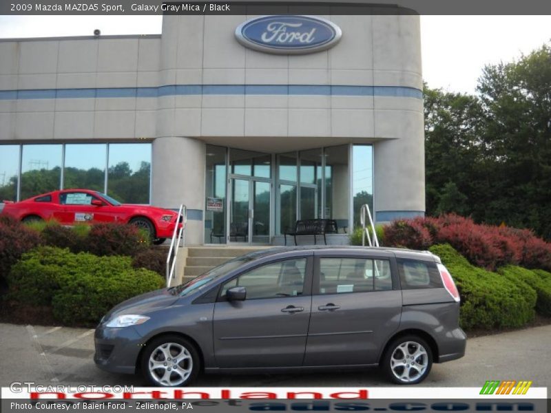 Galaxy Gray Mica / Black 2009 Mazda MAZDA5 Sport