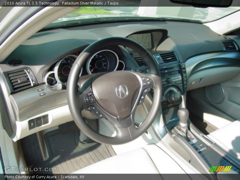 Palladium Silver Metallic / Taupe 2010 Acura TL 3.5 Technology