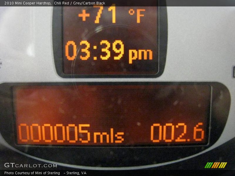 Chili Red / Grey/Carbon Black 2010 Mini Cooper Hardtop