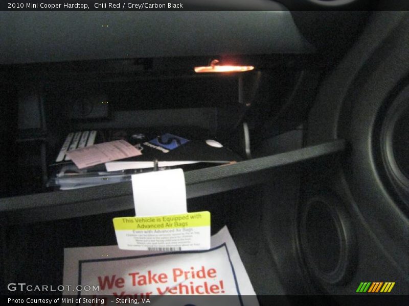 Chili Red / Grey/Carbon Black 2010 Mini Cooper Hardtop