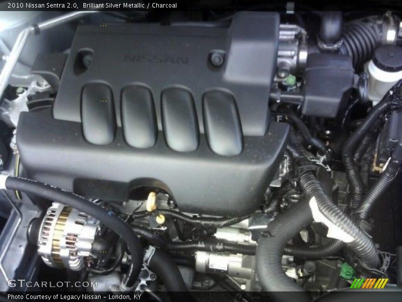 Brilliant Silver Metallic / Charcoal 2010 Nissan Sentra 2.0