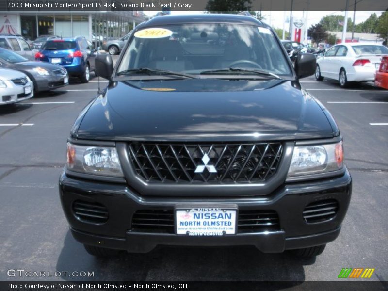 Solano Black Pearl / Gray 2003 Mitsubishi Montero Sport ES 4x4