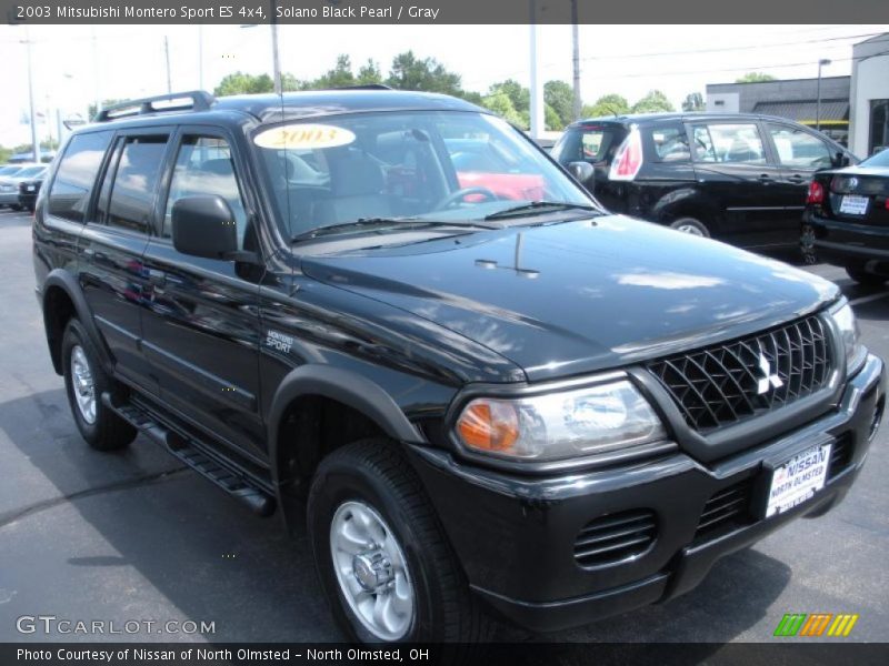 Solano Black Pearl / Gray 2003 Mitsubishi Montero Sport ES 4x4