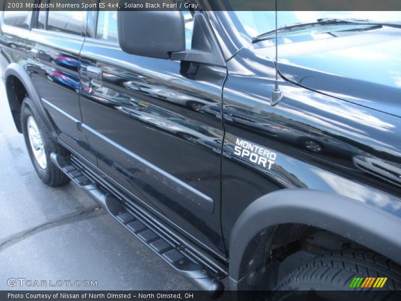 Solano Black Pearl / Gray 2003 Mitsubishi Montero Sport ES 4x4