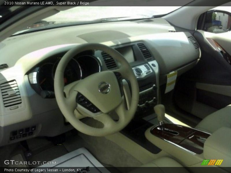 Super Black / Beige 2010 Nissan Murano LE AWD