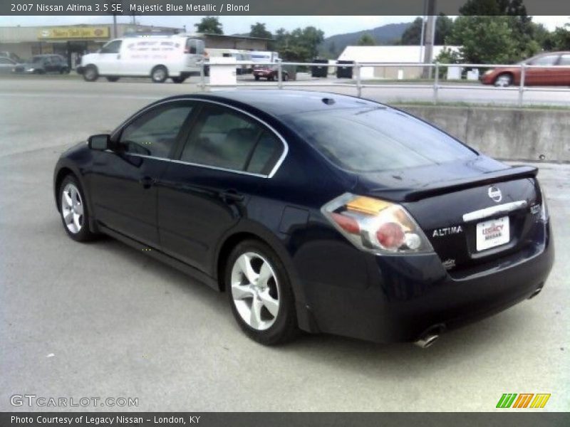 Majestic Blue Metallic / Blond 2007 Nissan Altima 3.5 SE