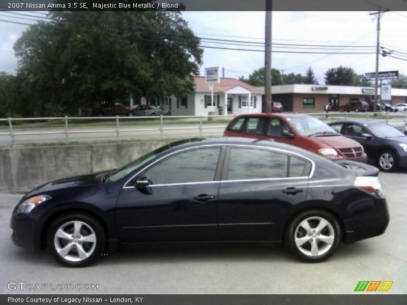 Majestic Blue Metallic / Blond 2007 Nissan Altima 3.5 SE